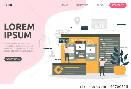 People Build Website Design Web Page Project Development Illustration People Build Website Design Web Page Project Development Illustration 69700706