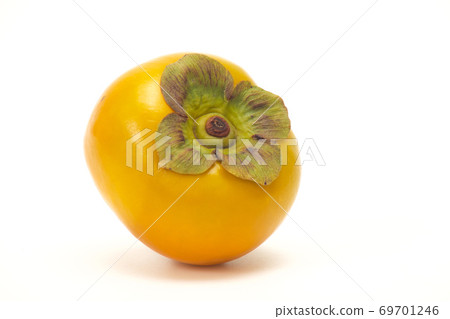 Closeup persimmons isolated on a white background 69701246