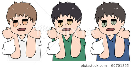 A set of nurses who are amazed and sigh A set of nurses who are amazed and sigh 69701865