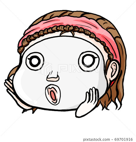 用手應用包奶油的女人的插圖 69701916