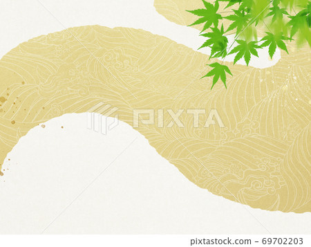 日式流水背景-有多種變化 69702203