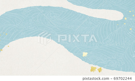 Japanese style background of waves and zigzag-There are multiple variations Japanese style background of waves and zigzag-There are multiple variations 69702244