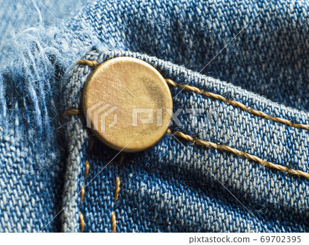 Close up to texture of Denim fabric 69702395