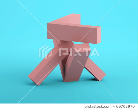 Abstract geometric equilibrium installation 3 d 69702970
