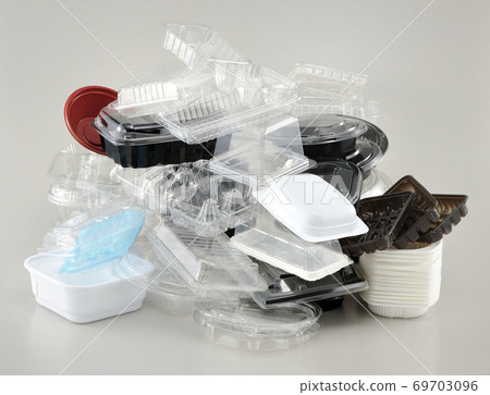 Image of recycling of used plastic containers and garbage problem Image of recycling of used plastic containers and garbage problem 69703096