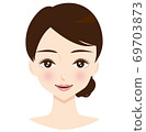 Female face, beauty 69703873