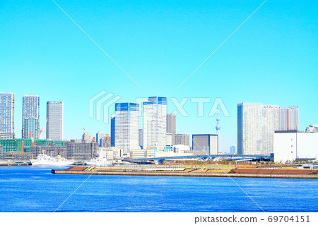 從東京彩虹橋看向東京天空樹方向的風景 從東京彩虹橋看向東京天空樹方向的風景 69704151