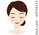 Female face, beauty 69704155