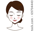 Female face, beauty 69704440