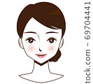 Female face, beauty 69704441