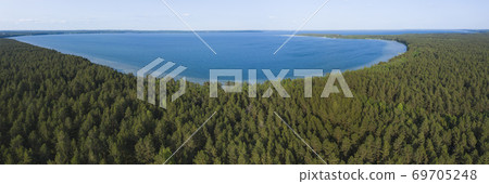 Braslav lakes in Belarus. 69705248