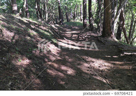 Mountain trail Okura ridge Mountain trail Okura ridge 69706421