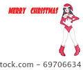 Christmas template (Santa Girl) 69706634