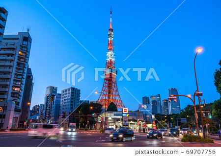 《Tokyo》 Night view / city view of Tokyo Tower 《Tokyo》 Night view / city view of Tokyo Tower 69707756