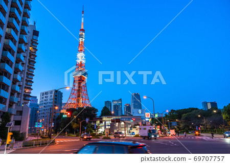 《Tokyo》 Night view / city view of Tokyo Tower 《Tokyo》 Night view / city view of Tokyo Tower 69707757