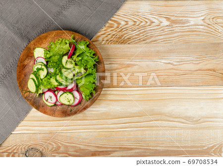 Spring Radish Salad with Cucumber or Simple Rustic Salat Spring Radish Salad with Cucumber or Simple Rustic Salat 69708534