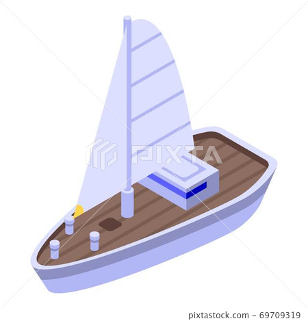 Sea ship icon, isometric style Sea ship icon, isometric style 69709319
