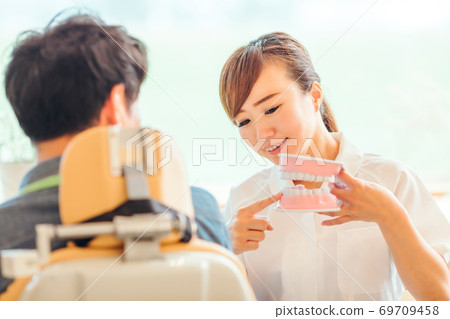 牙齒衛生和患者 牙齒衛生和患者 69709458