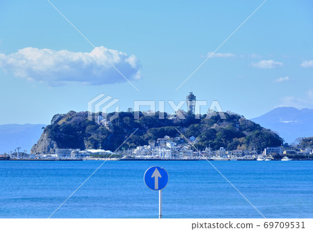 Enoshima panoramic view Enoshima panoramic view 69709531
