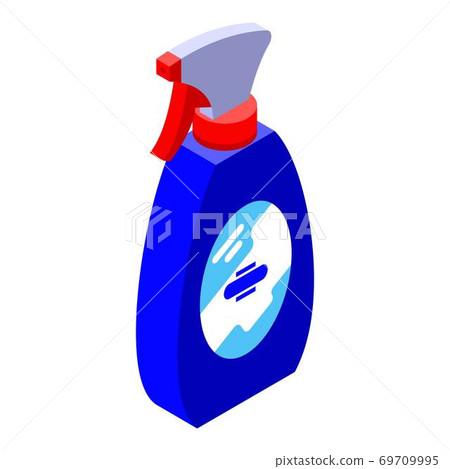 Cleaner spray bottle icon, isometric style - Stock Illustration ...