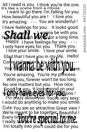 Wrapping English phrase for background _ Wedding confession Happy happiness (with font) Wrapping English phrase for background _ Wedding confession Happy happiness (with font) 69710320