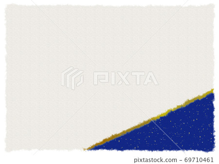 Japanese paper texture 13 [navy blue / gold] 69710461