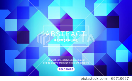 Abstract bright vivid blue square background 69710637