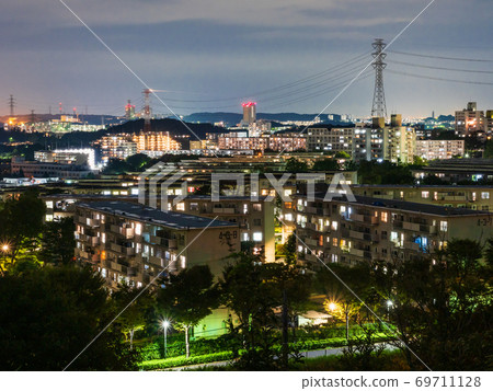 Tama New Town night view 69711128