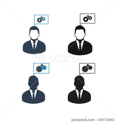 Creative Solution Icon set. Flat style vector EPS. 69711640