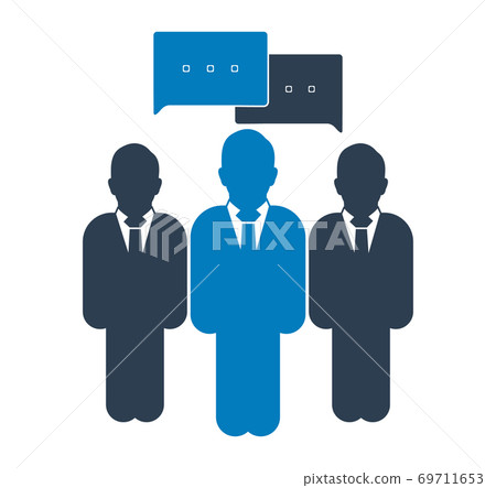 Conversation icon. Flat style vector EPS. Conversation icon. Flat style vector EPS. 69711653