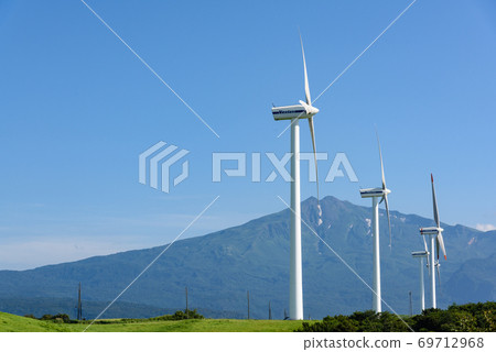 A windmill standing on the plateau A windmill standing on the plateau 69712968