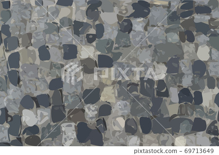 Grey Old Stone Pavement Texture Background Top View 69713649