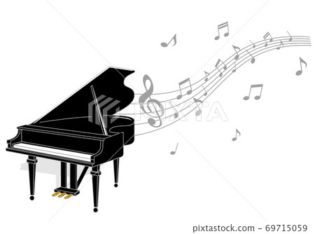 Piano illustration Piano illustration 69715059