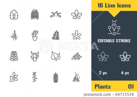 Plant Growing, Plants Foliage Leaf. Thin line icon - Outline flat vector illustration. Editable stroke pictogram. Premium quality graphics concept for web, logo, branding, ui, ux design, infographics. Plant Growing, Plants Foliage Leaf. Thin line icon - Outline flat vector illustration. Editable stroke pictogram. Premium quality graphics concept for web, logo, branding, ui, ux design, infographics. 69715539