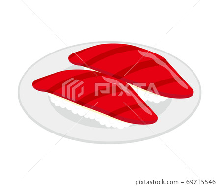 Vector illustration of tuna nigiri sushi lean nigiri 69715546