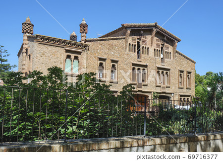 Cal Ordal building in Colonia Guell, Spain 69716377
