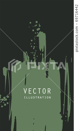 Abstract ink brush banners with grunge effect Abstract ink brush banners with grunge effect 69716442