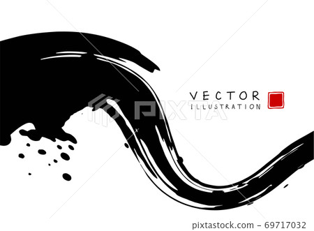 Abstract ink background. Chinese calligraphy art-插圖素材 [69717032] - PIXTA圖庫
