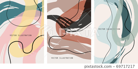 Creative color doodle art header set with Creative color doodle art header set with 69717217
