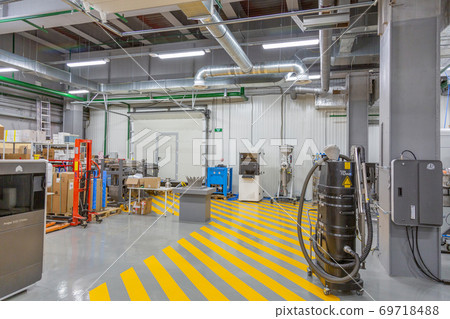 Professional equipment for 3D printing in the workshop. Moscow, Russia 69718488