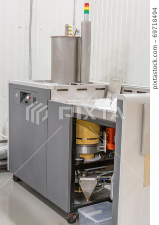 Professional equipment for 3D printing in the workshop. Moscow, Russia Professional equipment for 3D printing in the workshop. Moscow, Russia 69718494