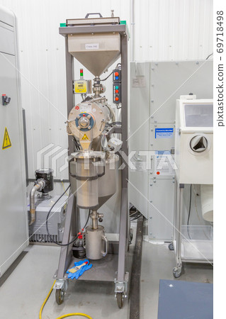 Professional equipment for 3D printing in the workshop. Moscow, Russia Professional equipment for 3D printing in the workshop. Moscow, Russia 69718498