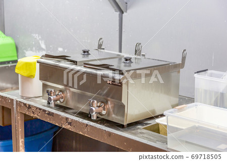 Professional equipment for 3D printing in the workshop. Moscow, Russia Professional equipment for 3D printing in the workshop. Moscow, Russia 69718505