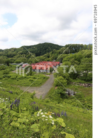 Sorachi district, Hokkaido Coal mine housing that still remains 69718945