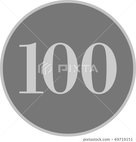 100日元球的簡單圖解 69719151