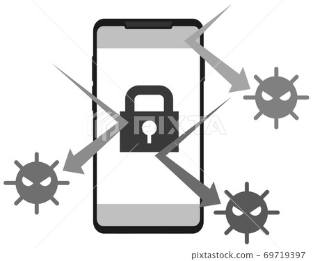 Security to protect your smartphone from viruses 69719397