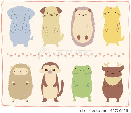 Vector illustration of cute animals 69720456