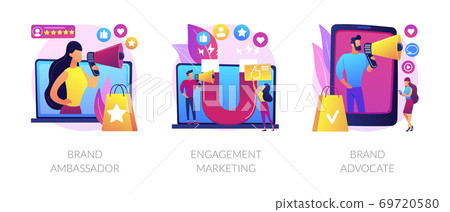 Internet marketing abstract concept vector illustrations. Internet marketing abstract concept vector illustrations. 69720580