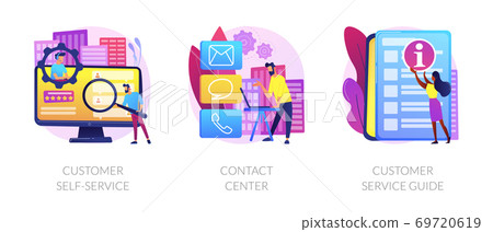 Customer service and relations vector concept metaphors Customer service and relations vector concept metaphors 69720619