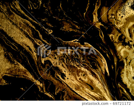 Gold Marbling Texture design for poster, brochure, invitation, cover book, catalog. Vector 69721172